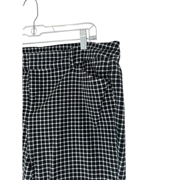 Old Navy Black White Plus Career Office Straight Leg Pixie Dress Pants Size 16 - Picture 5 of 13